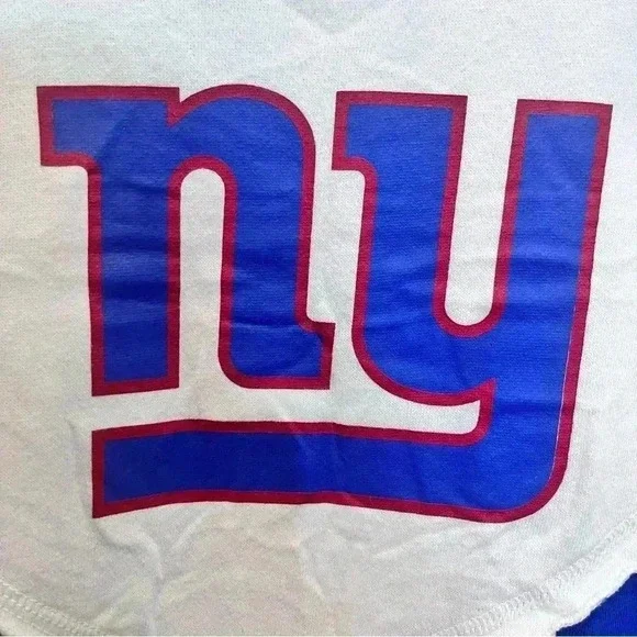 Touch Stadium Vintage NY sweatshirt blue off white heather blue women S - Picture 2 of 9